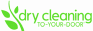 Dry cleaning delivery logo in green